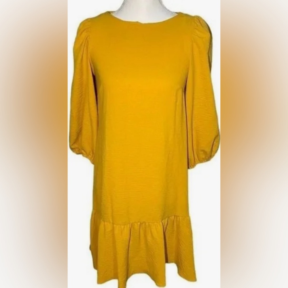 Mustard yellow dress